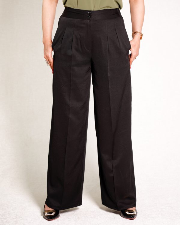 شلوار پیلی دار دو دوکمه کد ۳۲۵