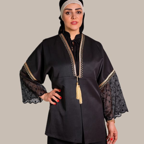 مانتو کوتاه گلایل کد ۳۴۰