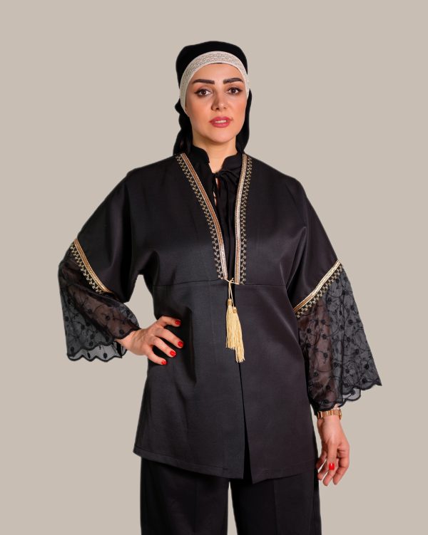 مانتو کوتاه گلایل کد ۳۴۰